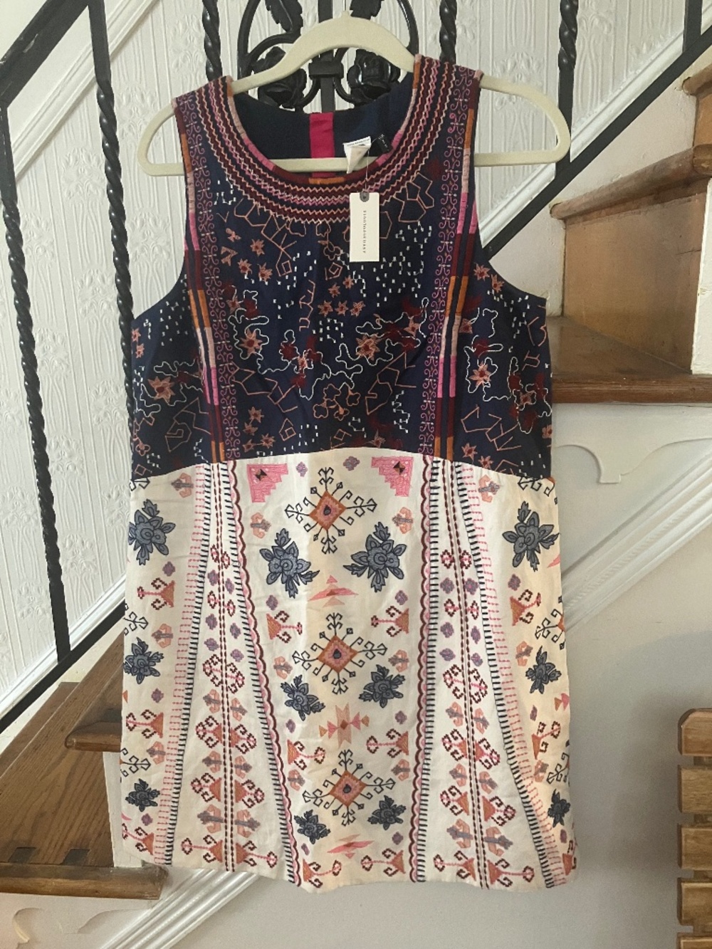 NWT Anthropologie Akemi & Kin sleeveless embroidered dress size 8